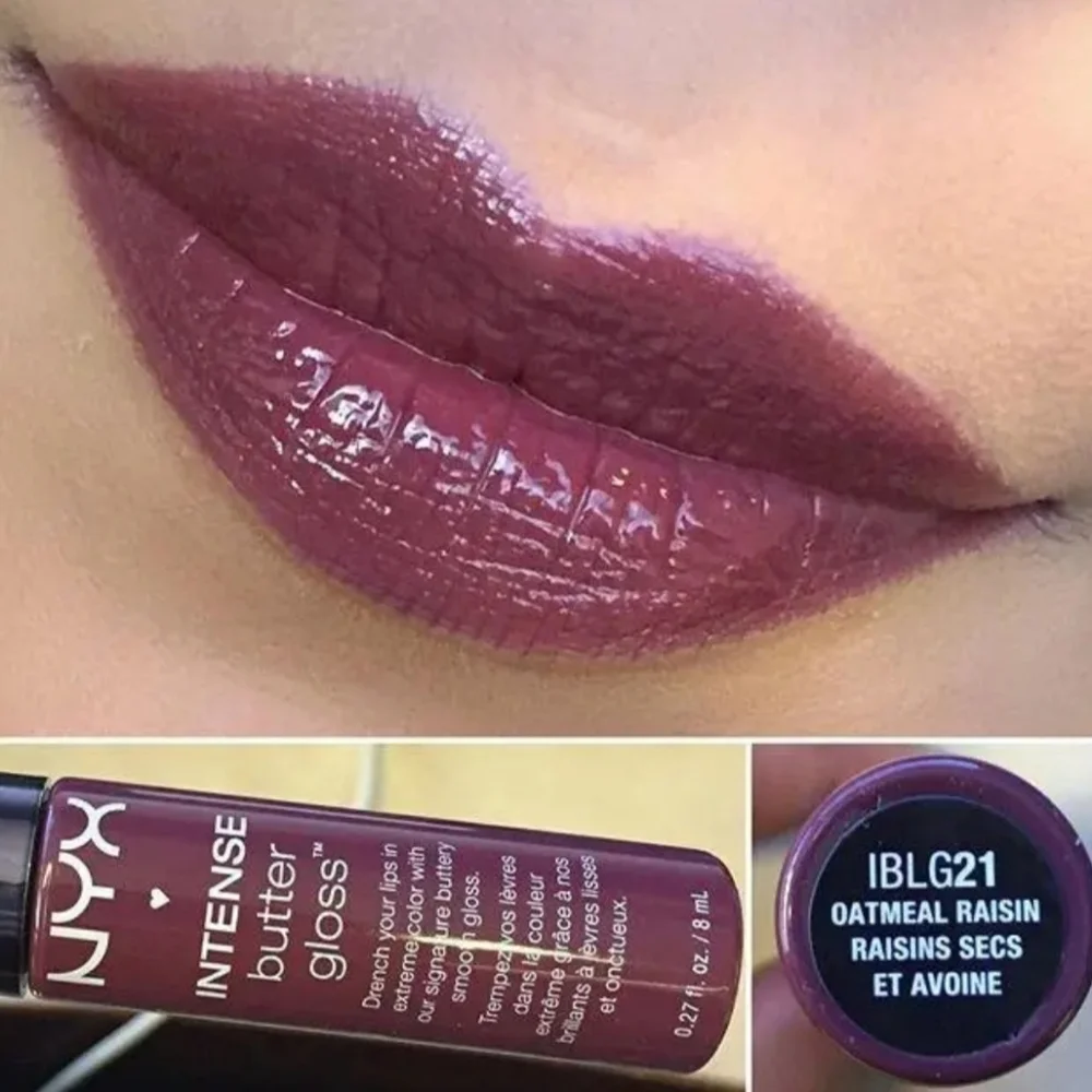 NYX Intense Butter Lip Gloss -  IBLG21 (# 21) Oatmeal Rasin New Sealed